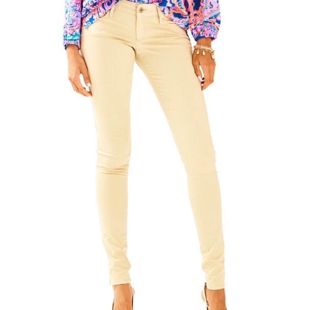 🆕 Lilly Pulitzer Worth Skinny Pants in Sandbar